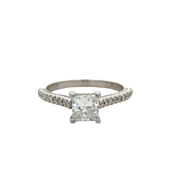 18k White Gold Princess-Cut Diamond Engagement Ring – Size 5.5 Perry's Diamonds & Estate Jewelry Charlotte, NC