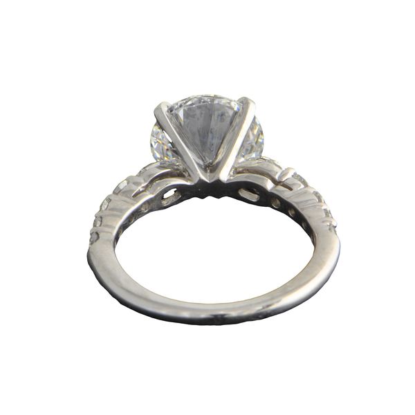 GIA 3.45 ct. D-VS1 Round Brilliant Cut Diamond Engagement Ring in Platinum Image 3 Perry's Diamonds & Estate Jewelry Charlotte, NC