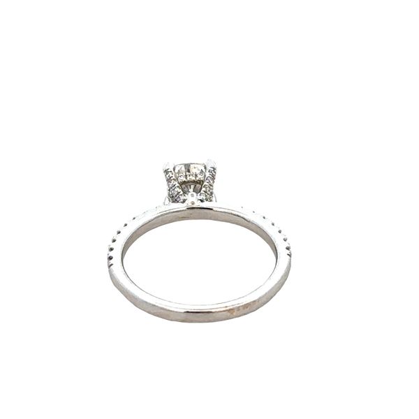 14k White Gold Cushion-Cut Diamond Engagement Ring – Size 5.5 Image 3 Perry's Diamonds & Estate Jewelry Charlotte, NC