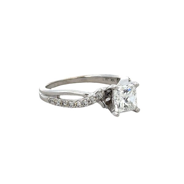 14k White Gold Princess-Cut Diamond Engagement Ring – Size 5.5 Image 2 Perry's Diamonds & Estate Jewelry Charlotte, NC