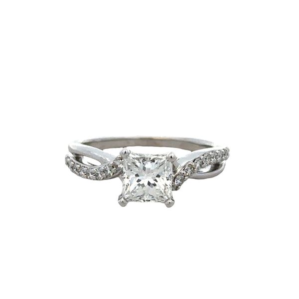 14k White Gold Princess-Cut Diamond Engagement Ring – Size 5.5 Perry's Diamonds & Estate Jewelry Charlotte, NC