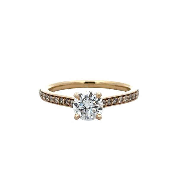14k Yellow Gold Diamond Engagement Ring with Accent Stones – Size 6.75 Perry's Diamonds & Estate Jewelry Charlotte, NC