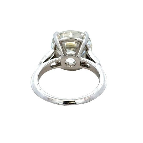 Stunning Vintage 8.31 ct. J-VS1 Antique Cushion Cut Diamond Engagement Ring in Platinum Image 3 Perry's Diamonds & Estate Jewelry Charlotte, NC