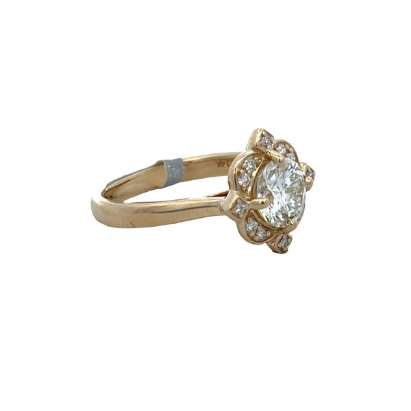 Vintage Inspired 14k Yellow Gold 1.12ct Diamond Engagement Ring – Size 6 Image 2 Perry's Diamonds & Estate Jewelry Charlotte, NC