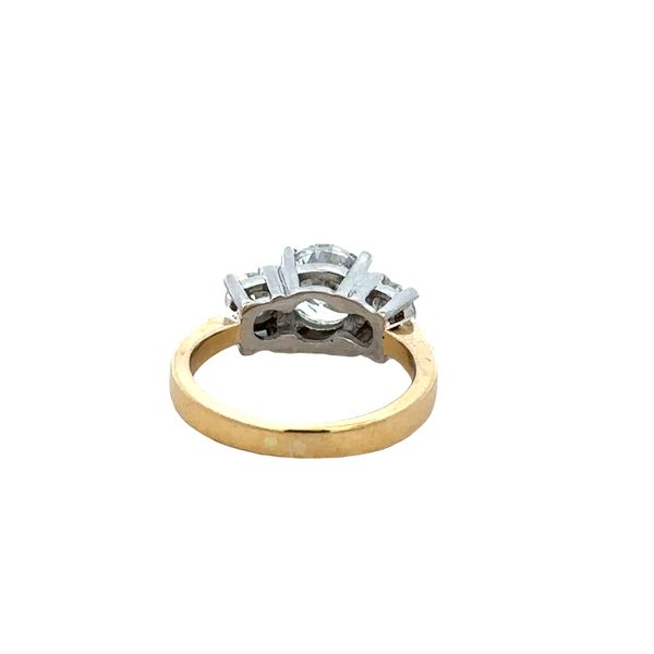 18k Yellow Gold Three Stone Diamond Engagement Ring – Size 4.5 Image 3 Perry's Diamonds & Estate Jewelry Charlotte, NC