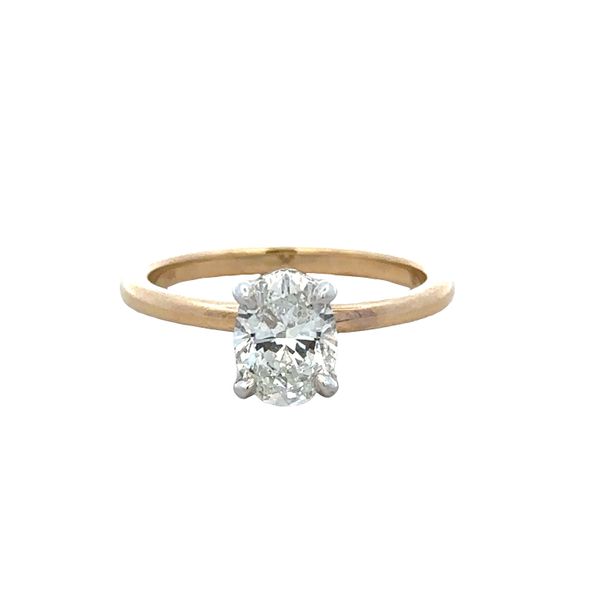 14k Yellow Gold Oval Diamond Engagement Ring – GIA Certified Perry's Diamonds & Estate Jewelry Charlotte, NC