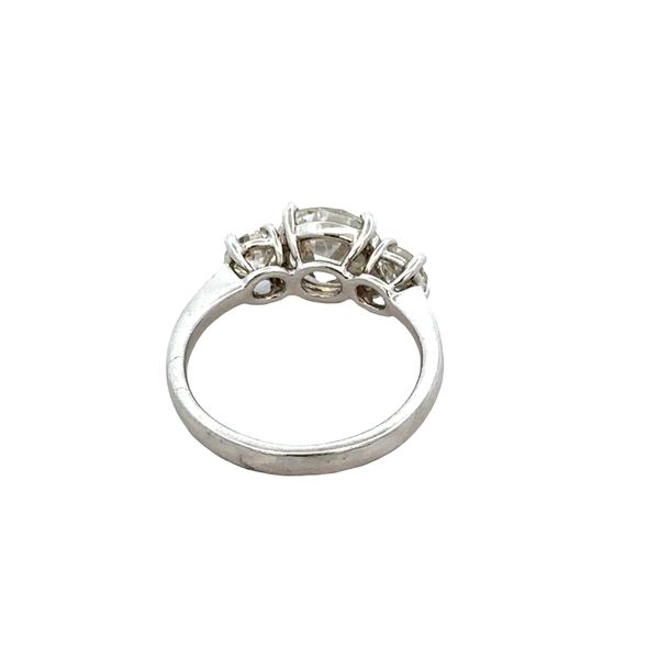 Platinum Old European Cut Diamond Three-Stone Engagement Ring – Size 8 Image 3 Perry's Diamonds & Estate Jewelry Charlotte, NC