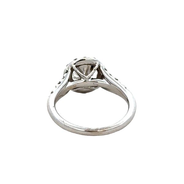 14k White Gold Diamond Halo Engagement Ring – Size 7 Image 3 Perry's Diamonds & Estate Jewelry Charlotte, NC