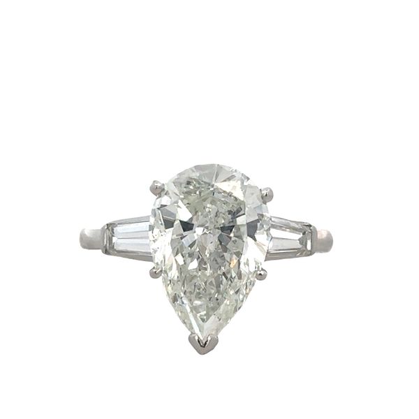 Platinum Pear-Shaped Diamond Engagement Ring – GIA Certified, Size 7.5 Perry's Diamonds & Estate Jewelry Charlotte, NC