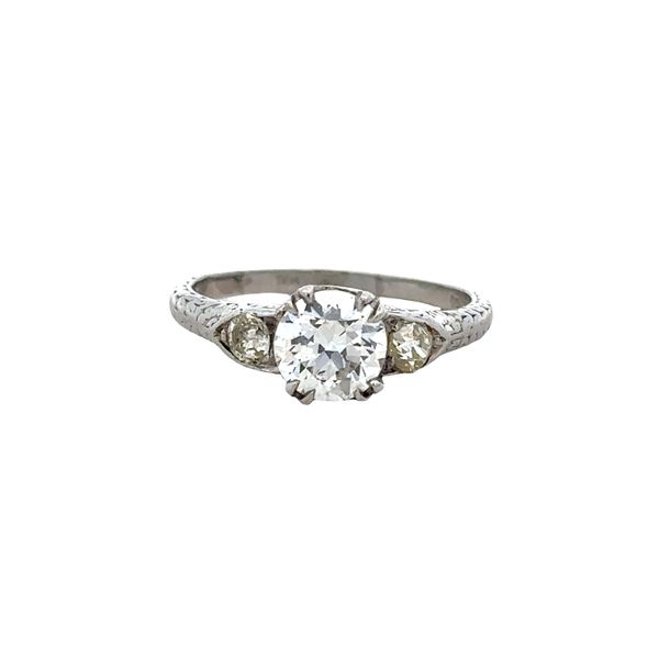 Platinum Art Deco Three-Stone Diamond Engagement Ring – Size 6.5, Circa 1930s Perry's Diamonds & Estate Jewelry Charlotte, NC