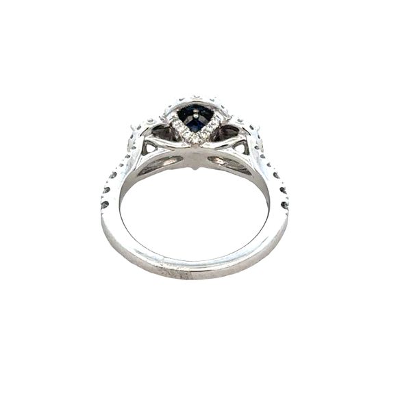 Estate Vera Wang 14k White Gold Oval Diamond Halo Engagement Ring – Size 4.75 Image 3 Perry's Diamonds & Estate Jewelry Charlotte, NC