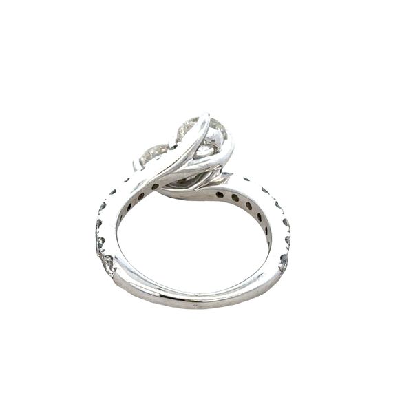 14k White Gold 2.30 CTW Diamond Bypass Ring – Size 6 Image 3 Perry's Diamonds & Estate Jewelry Charlotte, NC