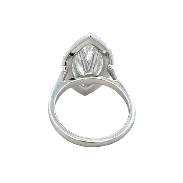 14k White Gold & Platinum 4.10 CT Marquise Diamond Halo Ring – Size 6.25 Image 3 Perry's Diamonds & Estate Jewelry Charlotte, NC