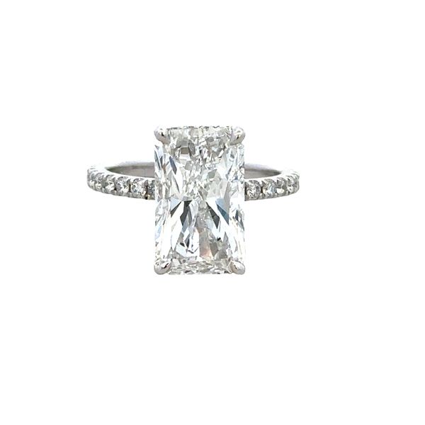 Platinum 4.66 Ct. Radiant Cut Diamond Engagement Ring – Size 4.75 Perry's Diamonds & Estate Jewelry Charlotte, NC