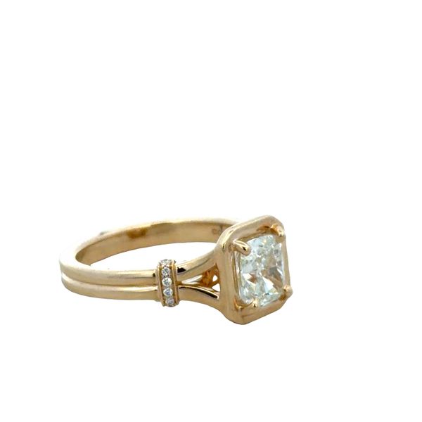 14k Yellow Gold GIA 1.20 CT Cushion Cut Diamond Engagement Ring – Size 6 Image 2 Perry's Diamonds & Estate Jewelry Charlotte, NC