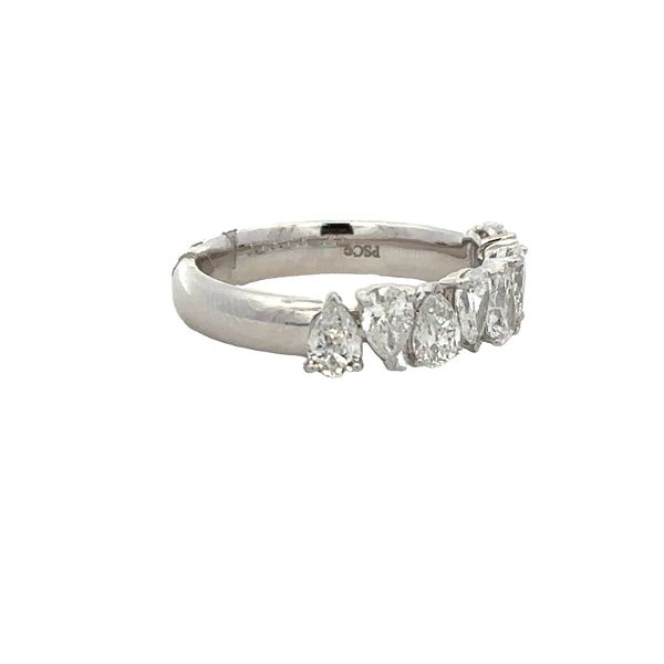 Pear Cut Diamond Band in White Gold Image 2 Perry's Diamonds & Estate Jewelry Charlotte, NC