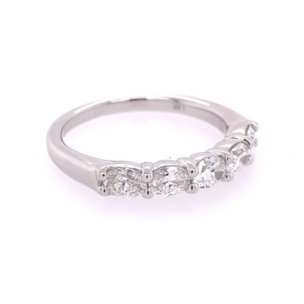 .75 CTW Oval Cut Diamond Band in White Gold Image 2 Perry's Diamonds & Estate Jewelry Charlotte, NC