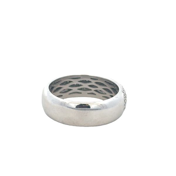 Pavé Set Diamond Wedding Band in White Gold Image 3 Perry's Diamonds & Estate Jewelry Charlotte, NC
