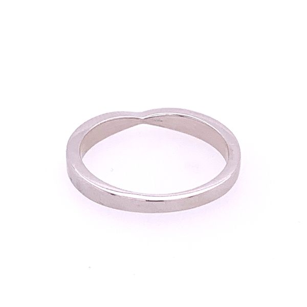 Pinched Diamond Band in White Gold Image 3 Perry's Diamonds & Estate Jewelry Charlotte, NC