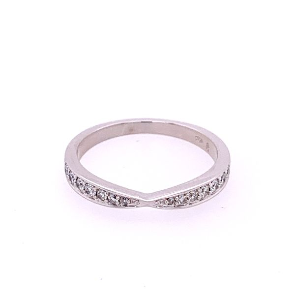 Pinched Diamond Band in White Gold Perry's Diamonds & Estate Jewelry Charlotte, NC