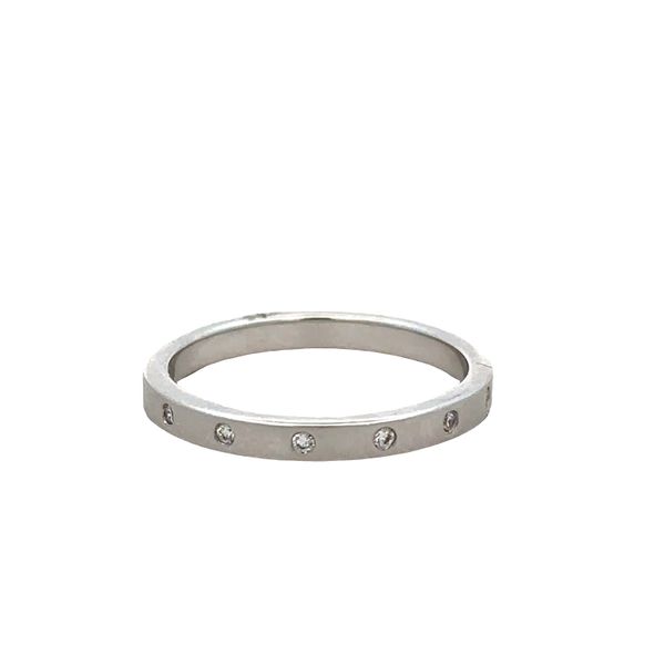 Brushed 14k White Gold Diamond Band – Size 6 Perry's Diamonds & Estate Jewelry Charlotte, NC