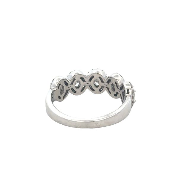 Oval Cut Diamond Halo Band in White Gold Image 3 Perry's Diamonds & Estate Jewelry Charlotte, NC