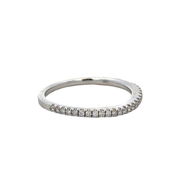 14k White Gold 0.16 CTW Diamond Contoured Band Image 2 Perry's Diamonds & Estate Jewelry Charlotte, NC