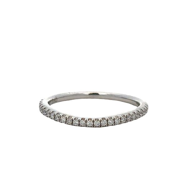 14k White Gold 0.16 CTW Diamond Contoured Band Perry's Diamonds & Estate Jewelry Charlotte, NC