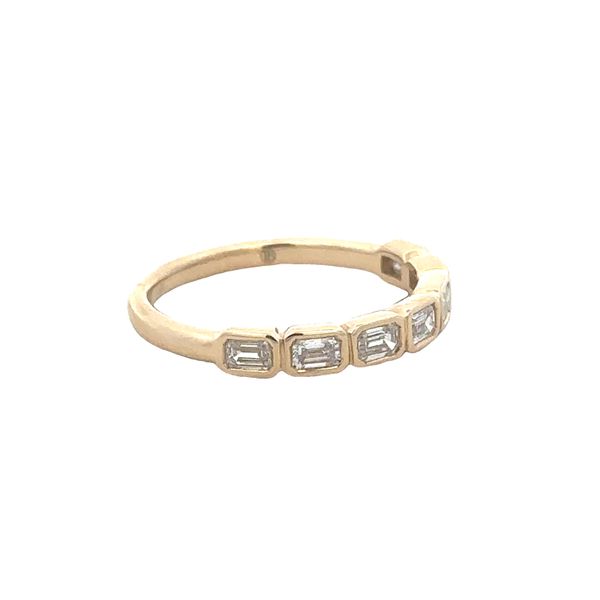 Emerald Cut Diamond Band in Yellow Gold Image 2 Perry's Diamonds & Estate Jewelry Charlotte, NC