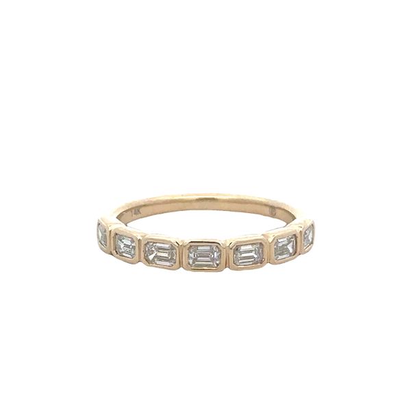 Emerald Cut Diamond Band in Yellow Gold Perry's Diamonds & Estate Jewelry Charlotte, NC