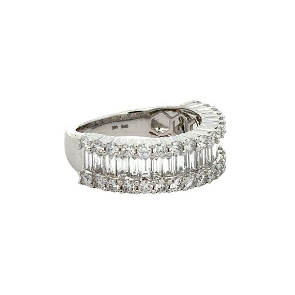Baguette Cut Diamond Band in White Gold Image 2 Perry's Diamonds & Estate Jewelry Charlotte, NC