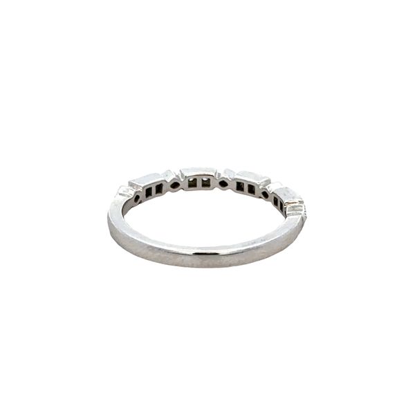 14k White Gold 0.10 Carat Diamond Band with Milgrain Detail – Size 6 Image 3 Perry's Diamonds & Estate Jewelry Charlotte, NC