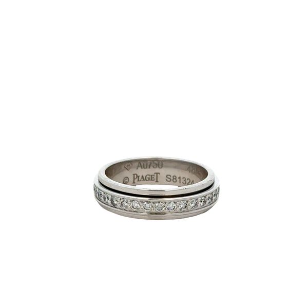 Pre-Owned Piaget 18k White Gold Diamond Spinner Band Ring – Size 4.5 Image 2 Perry's Diamonds & Estate Jewelry Charlotte, NC