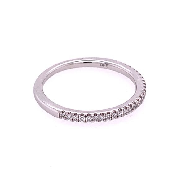 Thin Diamond Wedding Band in White Gold Image 2 Perry's Diamonds & Estate Jewelry Charlotte, NC
