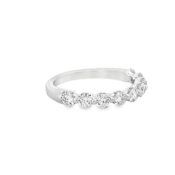 1.0 CTW Diamond Wedding Band in White Gold Image 2 Perry's Diamonds & Estate Jewelry Charlotte, NC