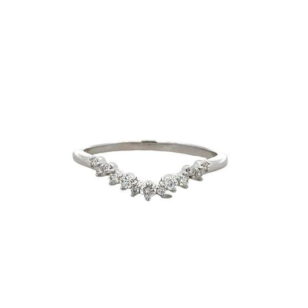 14k White Gold Contoured Diamond Band – Size 7 Perry's Diamonds & Estate Jewelry Charlotte, NC