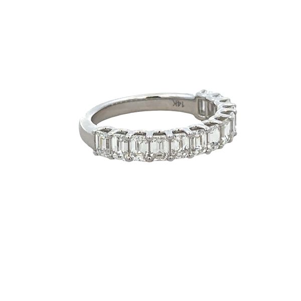 14k White Gold 2.00 Carat Emerald Cut Diamond Wedding Band – Size 6.5 Image 2 Perry's Diamonds & Estate Jewelry Charlotte, NC