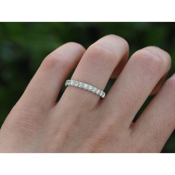 Diamond Wedding Band in White Gold Image 3 Perry's Diamonds & Estate Jewelry Charlotte, NC