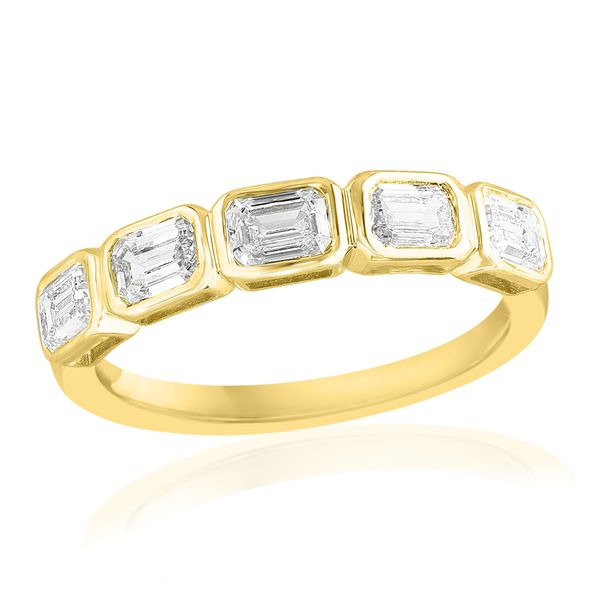 14k Yellow Gold Emerald Cut Diamond Wedding Band – Size 6.5 Perry's Diamonds & Estate Jewelry Charlotte, NC