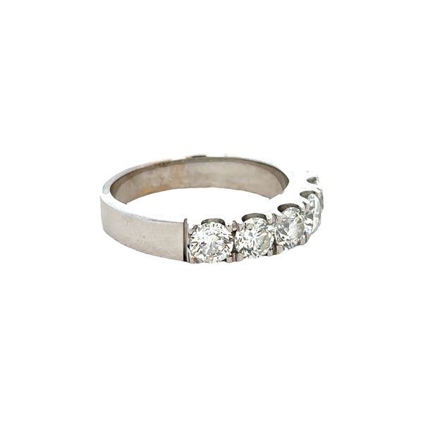 18k White Gold Five-Stone Diamond Band – Size 6 Image 2 Perry's Diamonds & Estate Jewelry Charlotte, NC