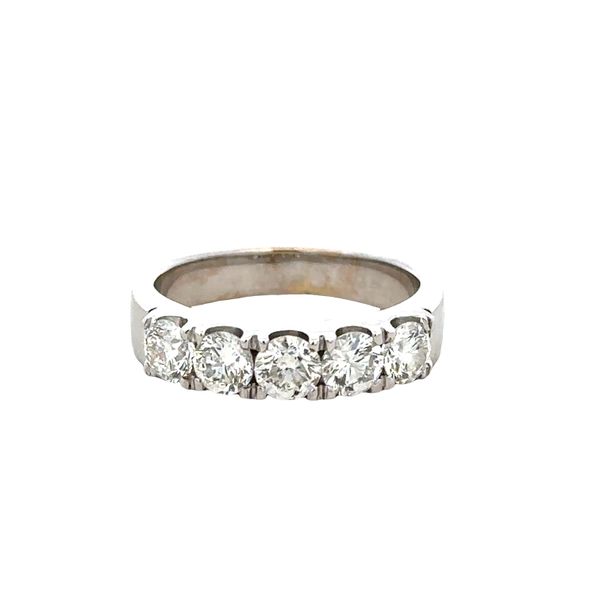 18k White Gold Five-Stone Diamond Band – Size 6 Perry's Diamonds & Estate Jewelry Charlotte, NC