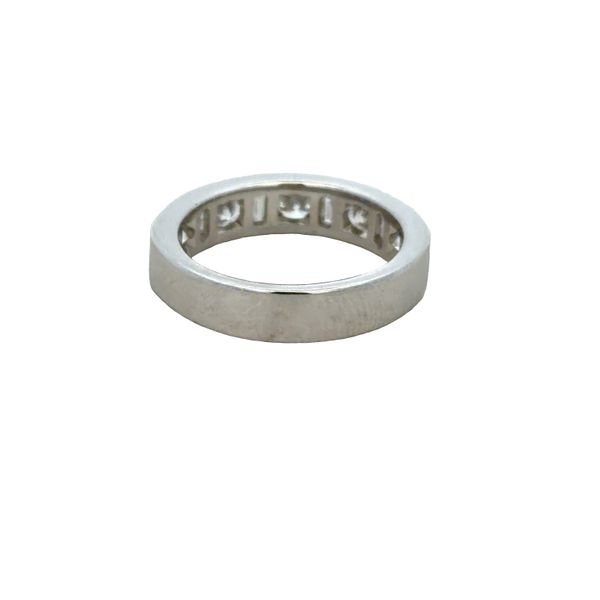 Platinum Round Brilliant & Baguette Diamond Wedding Band – Size 4.5 Image 3 Perry's Diamonds & Estate Jewelry Charlotte, NC