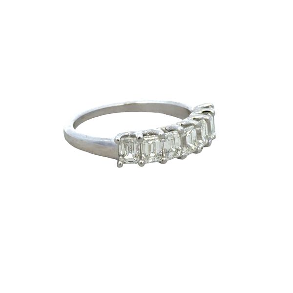 14k White Gold 1.19 CT Emerald Cut Diamond Wedding Band – Size 6.25 Image 2 Perry's Diamonds & Estate Jewelry Charlotte, NC