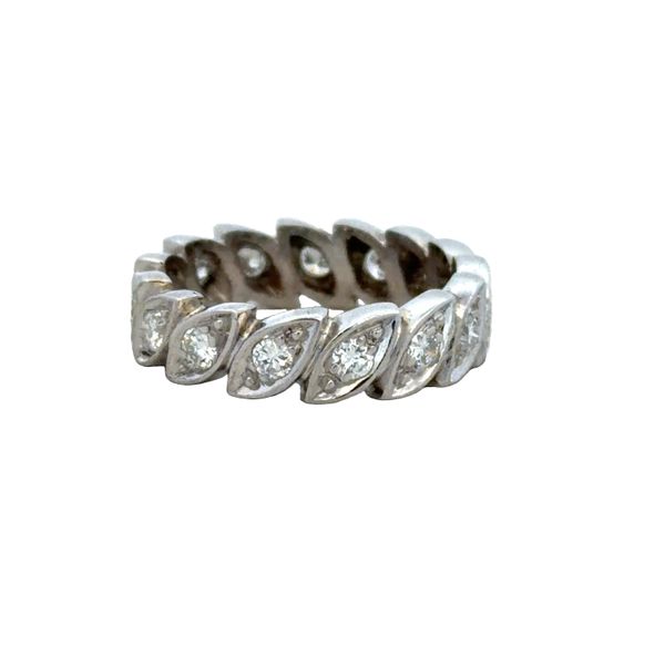 Platinum 0.90 CT Diamond Navette Motif Eternity Band – Size 6 Perry's Diamonds & Estate Jewelry Charlotte, NC