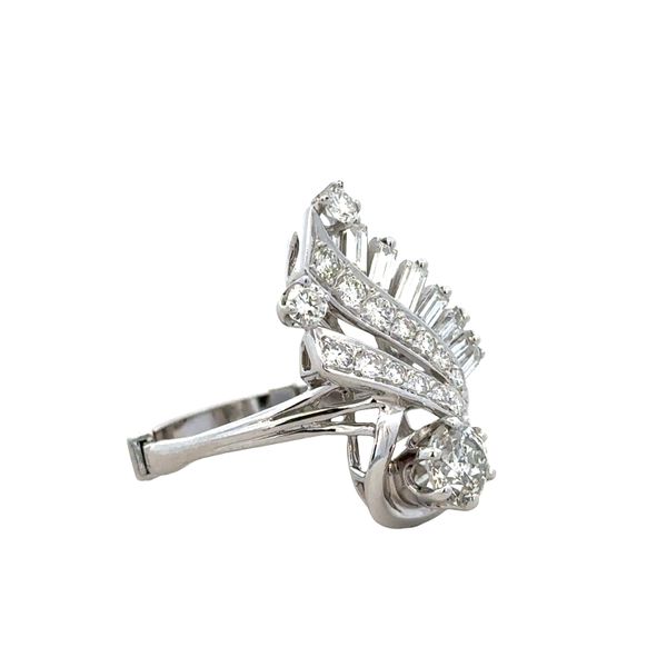14k White Gold Diamond Spray Ring – Size 6 Image 2 Perry's Diamonds & Estate Jewelry Charlotte, NC