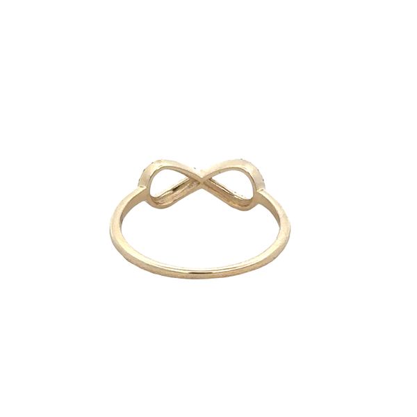 14k Yellow Gold Diamond Infinity Ring – Size 6.5 Image 3 Perry's Diamonds & Estate Jewelry Charlotte, NC