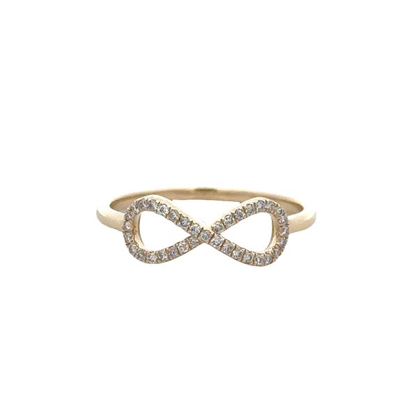 14k Yellow Gold Diamond Infinity Ring – Size 6.5 Perry's Diamonds & Estate Jewelry Charlotte, NC