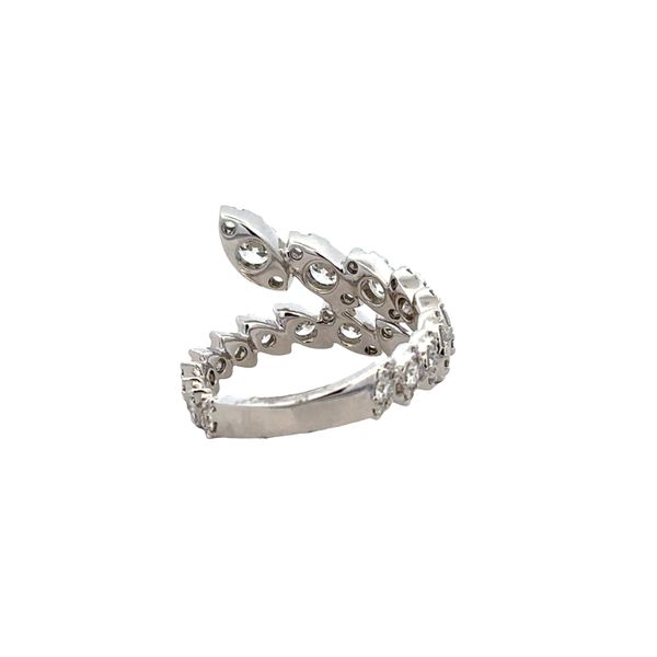 18k White Gold Diamond Bypass Ring – Size 6.5 Image 3 Perry's Diamonds & Estate Jewelry Charlotte, NC
