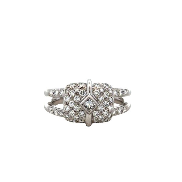 Modern Platinum Split Shank Diamond Ring – Size 7.5 Perry's Diamonds & Estate Jewelry Charlotte, NC