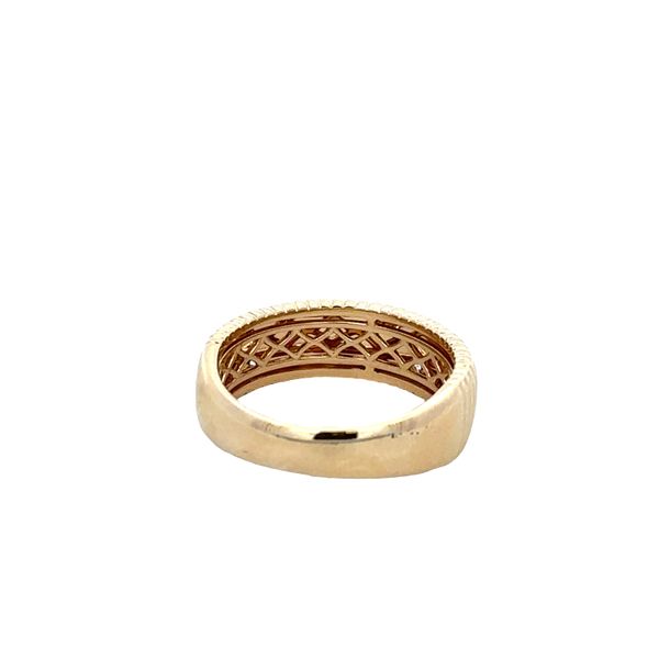 14k Yellow Gold Textured Diamond Ring – Size 6.5 Image 3 Perry's Diamonds & Estate Jewelry Charlotte, NC